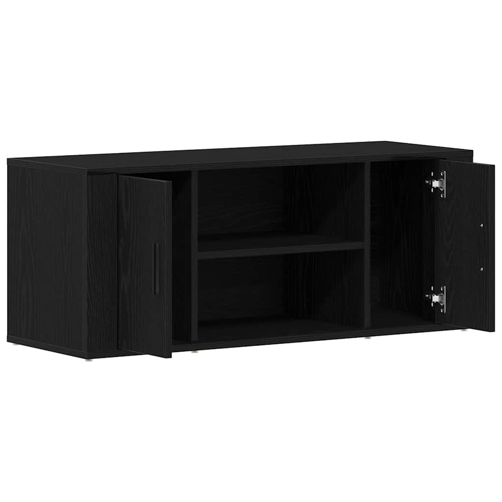 Fernsehtisch Schwarz Eichen-Optik 100 x 35 x 40 cm